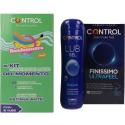 Control Preservativo Touch & Feel (Puntos y Estrías) 12 Ud.