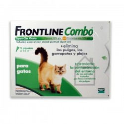 Frontline Combo Spot-On Gato, 3 pipetas